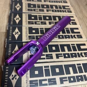 NEW Sacrifice Bionic SCS Scooter Fork - Polished Purple - Brand New In Box